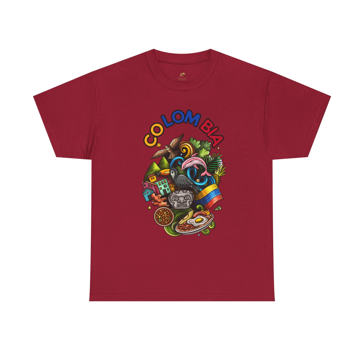Colorful Unisex Heavy Cotton Tee with Joyful Message, Fun T-Shirt, Casual Wear, Gift for Friends, Summer Vibes, Festival Apparel - NOTALIFY