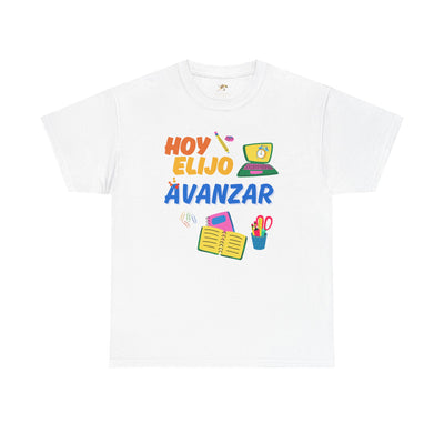 Hoy Elijo Avanzar Spanish Motivational T-Shirt | Back to School Teacher Tee | Growth Mindset Shirt | Spanish Student Gift | Unisex Tee