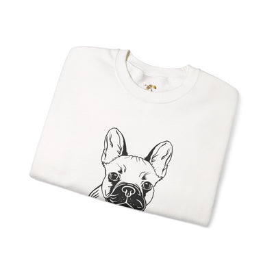 Frenchie Dog Lover Sweatshirt, Pet's Name Personalized Gift Idea, Frenchie Dog Owner Apparel, Custom Dog Paw Print Jumper, Comfy Crewneck
