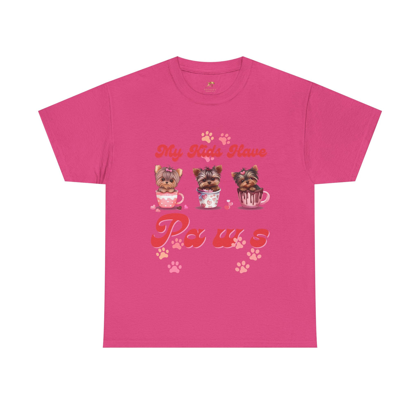 Dog Lover Unisex Tee, Animal Parent Tshirt, My Kids Have Paws Shirt, Cute Puppy Graphic Tee, Pet Owner Gift, Casual Dog Mom Dad Top - NOTALIFY