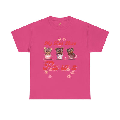 Dog Lover Unisex Tee, Animal Parent Tshirt, My Kids Have Paws Shirt, Cute Puppy Graphic Tee, Pet Owner Gift, Casual Dog Mom Dad Top - NOTALIFY