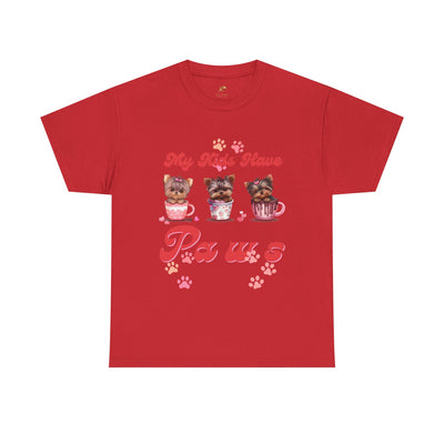 Dog Lover Unisex Tee, Animal Parent Tshirt, My Kids Have Paws Shirt, Cute Puppy Graphic Tee, Pet Owner Gift, Casual Dog Mom Dad Top - NOTALIFY