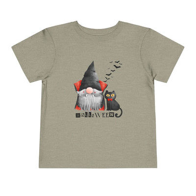 NOTALIFY Boo Halloween Gnome-CAT Toddler T-Shirt | Cute Fall Tee with Candy Bucket | Soft Cotton Short Sleeve | Spooky Outfit