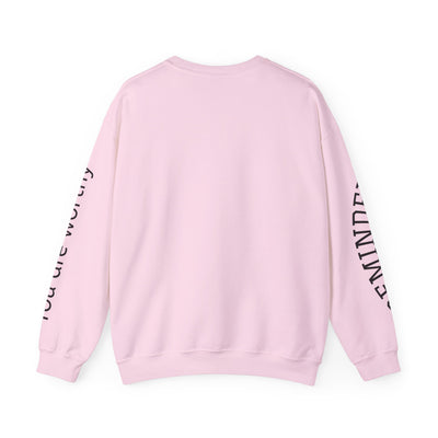 You are Enough Hearts Love Sweatshirt - Unisex Heavy Blend Crewneck, Gift for Him Her, Ultimate Comfort, Every Season, Unisex Sweatshirt - NOTALIFY