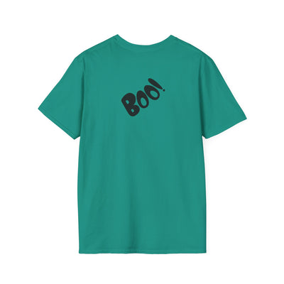 NOTALIFY Just Here for the Boo Dog Halloween TEE | Cute Puppy Costume | Soft Cotton | Fun Fall Outfit for Kids & Adults