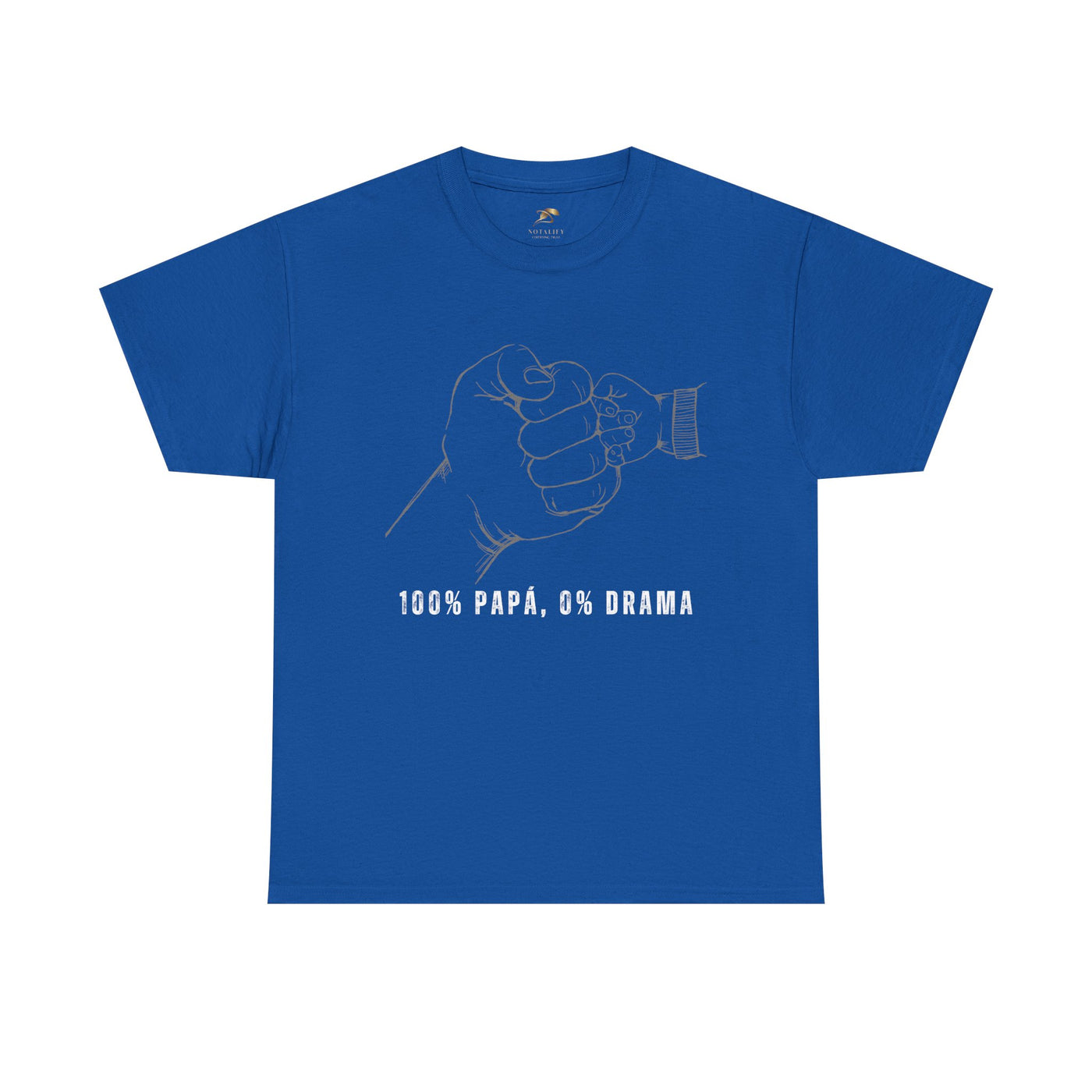 100 Percent Papá 0 Percent Drama Shirt | Funny Spanish Dad Tee | Fathers Day Gift for Dad| Cool Latino Dad Shirt | Parent Humor Graphic Tee