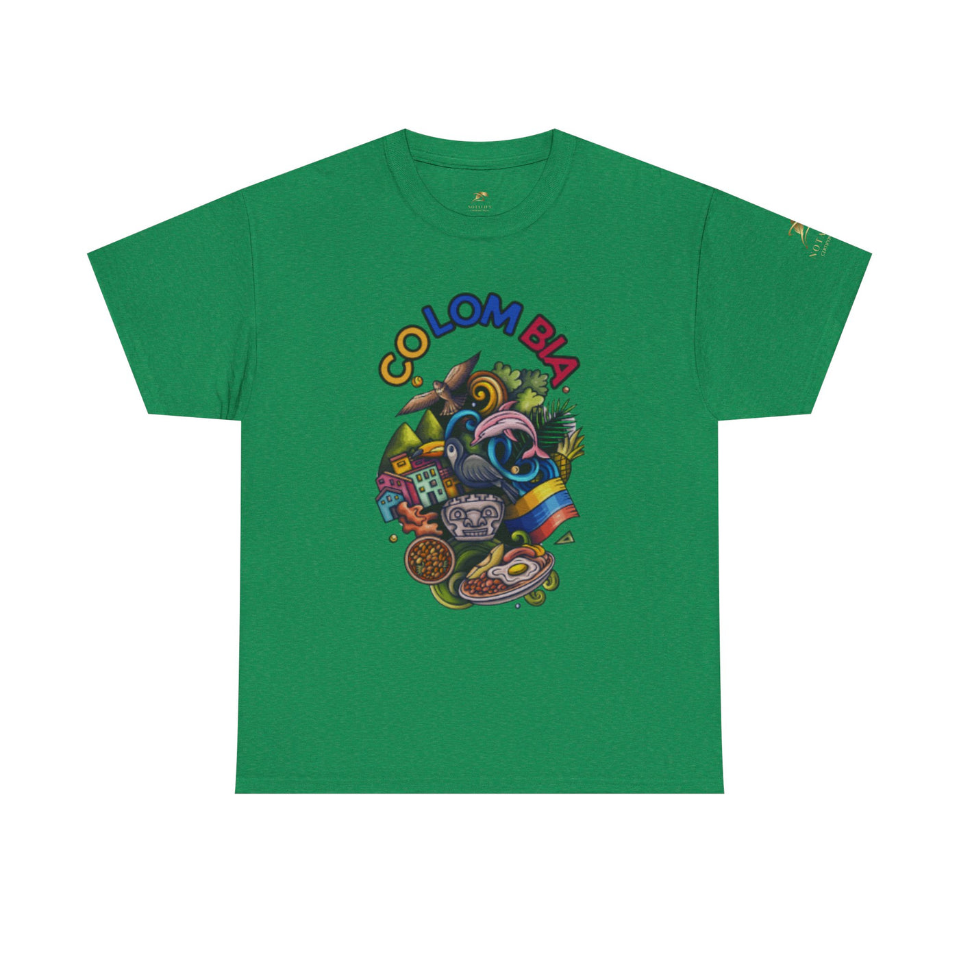 Colorful Unisex Heavy Cotton Tee with Joyful Message, Fun T-Shirt, Casual Wear, Gift for Friends, Summer Vibes, Festival Apparel - NOTALIFY
