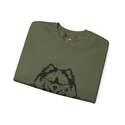 Pomeranian Lover Sweatshirt, Pet's Name Personalized Gift Idea, Pomeranian Dog Owner Apparel, Custom Dog Paw Print Jumper, Comfy Crewneck - NOTALIFY