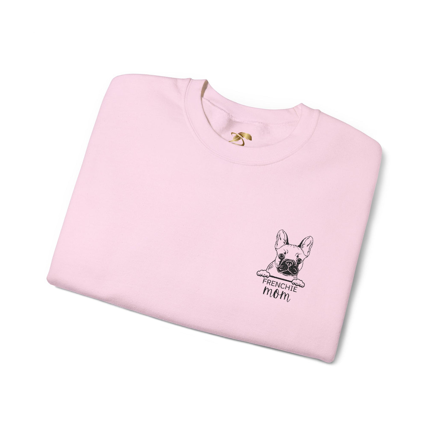 Frenchie Mom Embroidery Sweatshirt, Mother's Day Gift, Cute Dog Lover Jumper, French Bulldog Crewneck, Gift for Mom, Pet Owner Sweater - NOTALIFY
