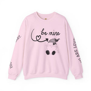 BE MINE Gnome Unisex Sweatshirt, Cozy Crewneck Jumper, Soft Pullover, Gender-Neutral Sweater, Casual Winter Shirt - NOTALIFY