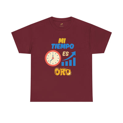 Mi Tiempo Es Oro Spanish Productivity T-Shirt | Time Management Motivational Tee | Entrepreneur Shirt | Focus and Hustle Shirt | Unisex