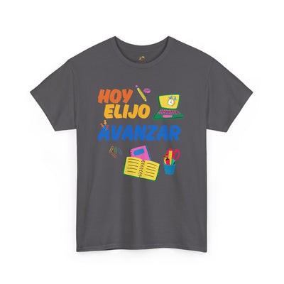 Hoy Elijo Avanzar Spanish Motivational T-Shirt | Back to School Teacher Tee | Growth Mindset Shirt | Spanish Student Gift | Unisex Tee