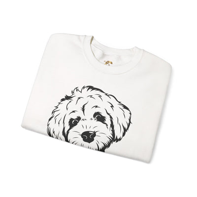 Poodle Dog Lover Sweatshirt, Pet's Name Personalized Gift Idea, Poodle Dog Owner Apparel, Custom Dog Paw Print Jumper, Comfy Crewneck - NOTALIFY