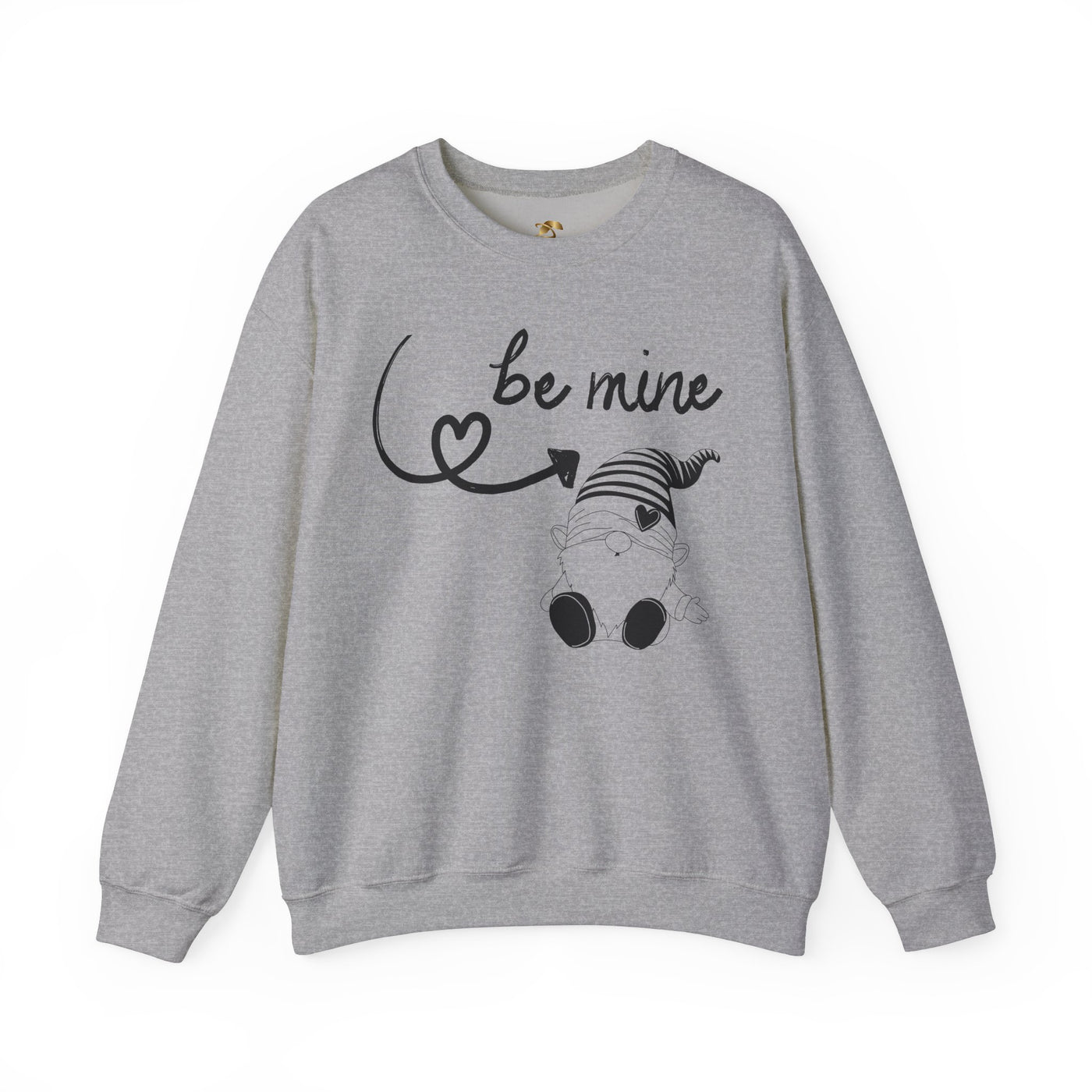BE MINE Gnome Unisex Sweatshirt, Warm Crewneck Jumper, Comfy Pullover,