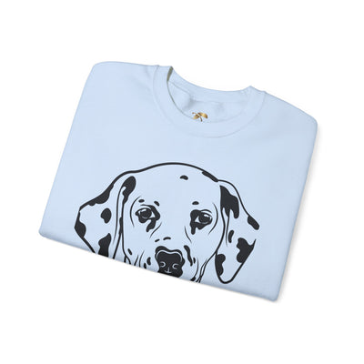 Damatian Dog Lover Sweatshirt, Pet's Name Personalized Gift Idea, Frenchie Dog Owner Apparel, Custom Dog Paw Print Jumper, Comfy Crewneck