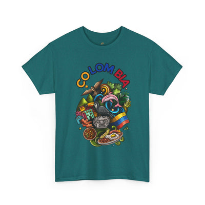 Colorful Unisex Heavy Cotton Tee with Joyful Message, Fun T-Shirt, Casual Wear, Gift for Friends, Summer Vibes, Festival Apparel - NOTALIFY