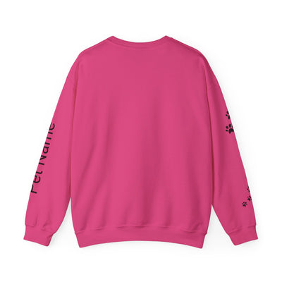 Shih Tzu Dog Lover Sweatshirt, Pet's Name Personalized Gift Idea, Frenchie Dog Owner Apparel, Custom Dog Paw Print Jumper, Comfy Crewneck