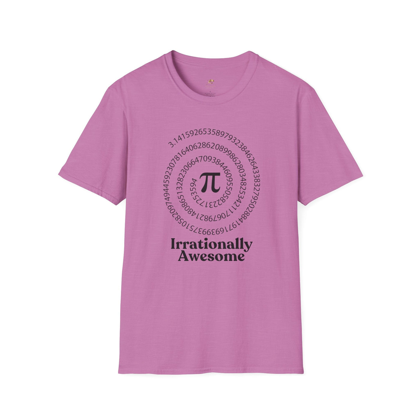 Pi Day Unisex Softstyle T-Shirt, Math Geek Gift, Irrationally Awesome 