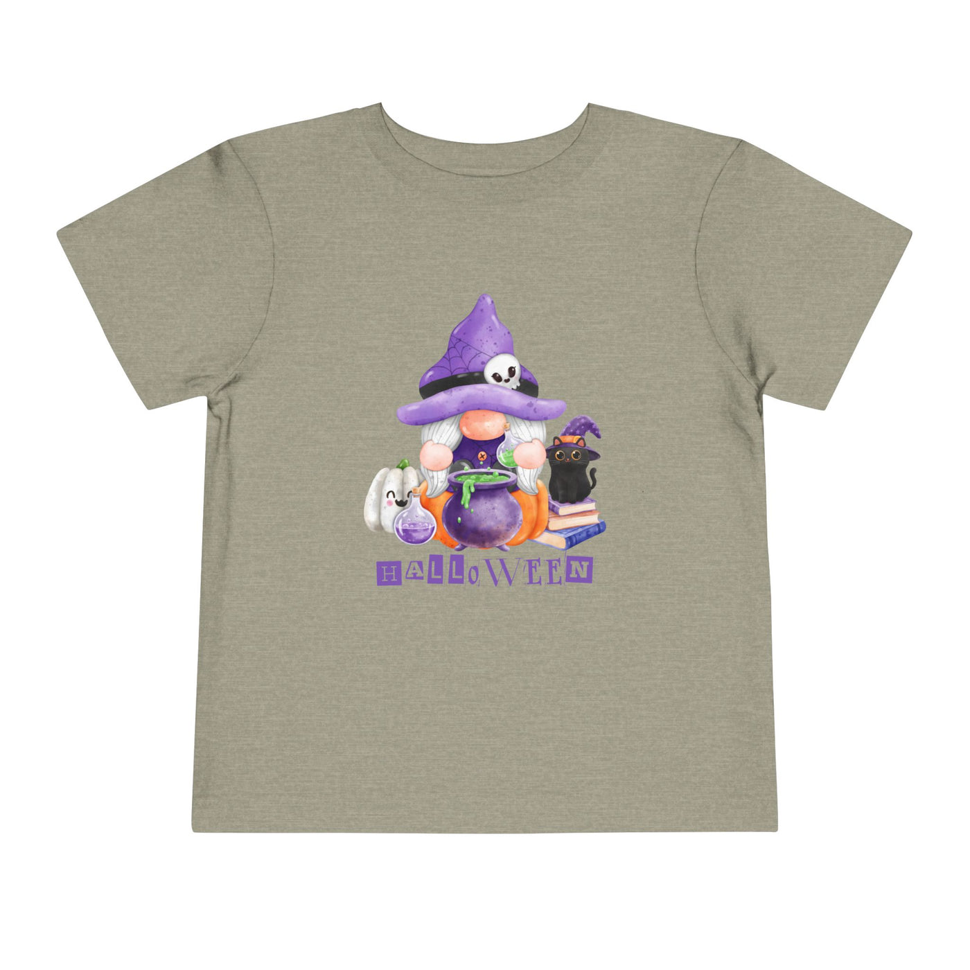 NOTALIFY Halloween Gnome Toddler TEE 1| Cute Fall Tee with Pumpkin | Soft Cotton Short Sleeve | Spooky Autumn Outfit for Kids