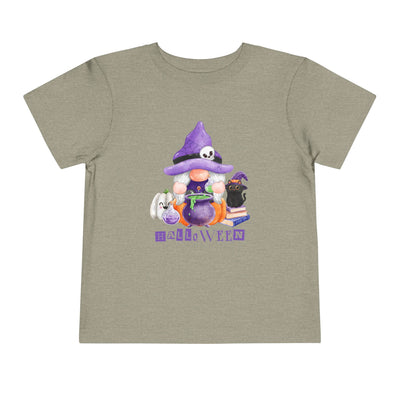 NOTALIFY Halloween Gnome Toddler TEE 1| Cute Fall Tee with Pumpkin | Soft Cotton Short Sleeve | Spooky Autumn Outfit for Kids