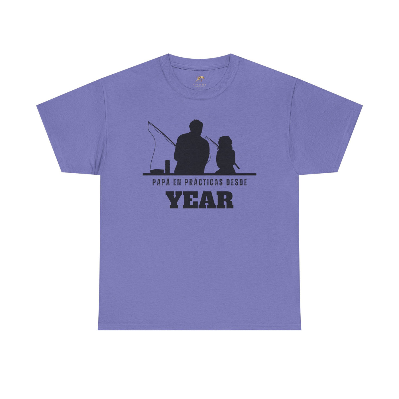 Fishing Dad Shirt | Papá en Prácticas Desde [Year] | Personalized Dad & Son/Daughter Fishing Tee | Fathers Day Gift | Spanish Custom T-Shirt