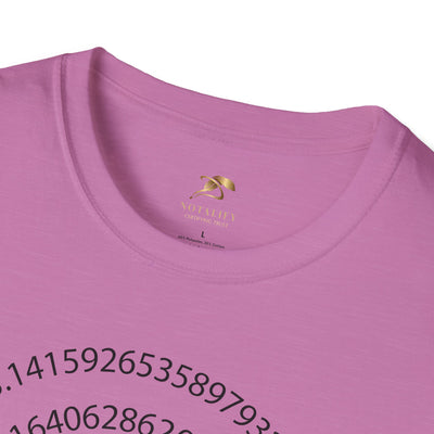 Pi Day Unisex Softstyle T-Shirt, Math Geek Gift, Irrationally Awesome Tee, March 14 Celebration Shirt, Mathematics Lover Top - NOTALIFY