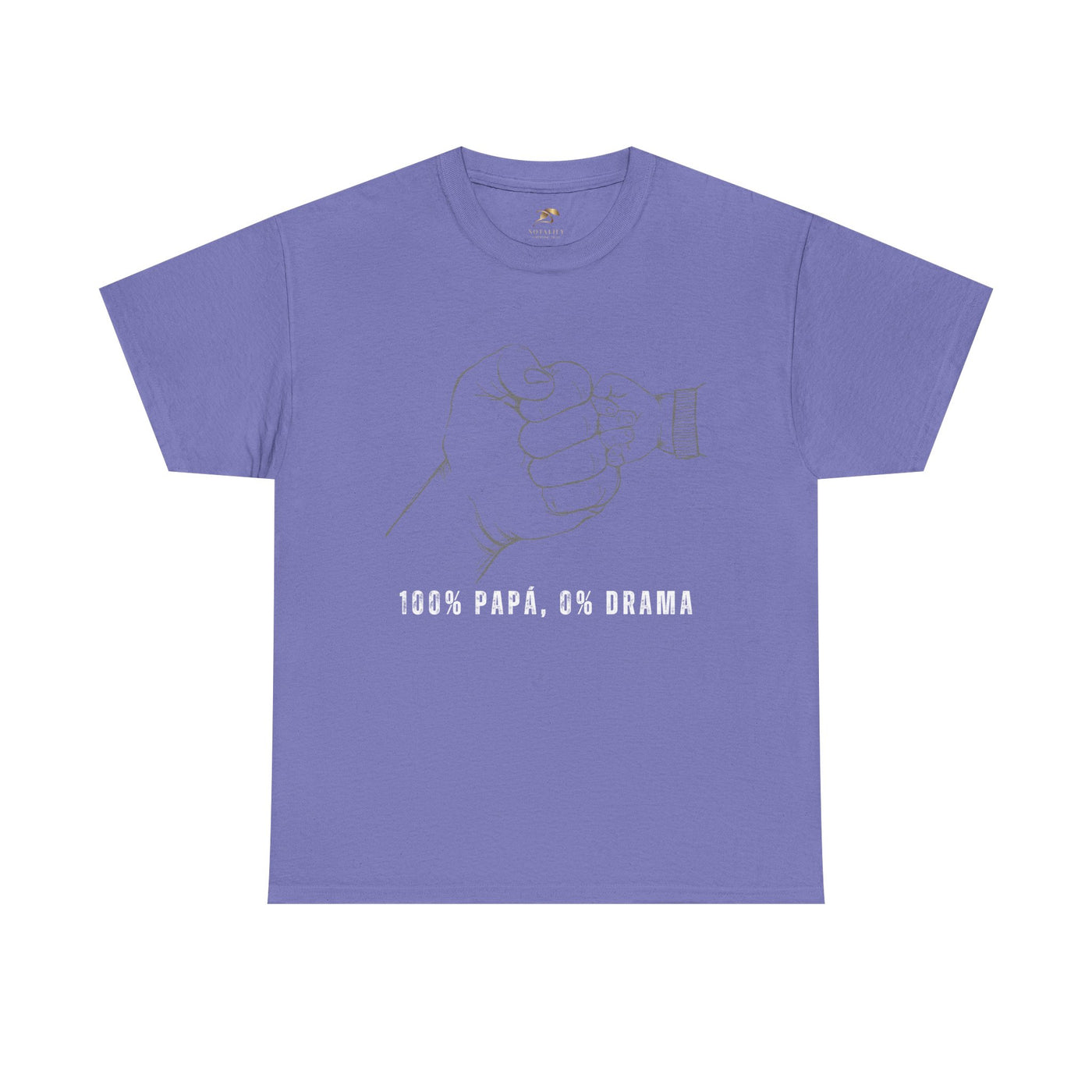 100 Percent Papá 0 Percent Drama Shirt | Funny Spanish Dad Tee | Fathers Day Gift for Dad| Cool Latino Dad Shirt | Parent Humor Graphic Tee