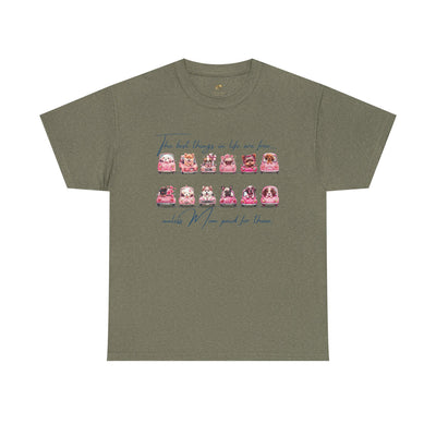 Cute Dogs Mother's Day T-Shirt, Best Things In Life Are Free, Unisex Tee, Gift For Mom, Heavy Cotton Shirt, Mother's Day Gift - NOTALIFY