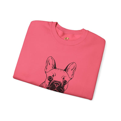 Frenchie Dog Lover Sweatshirt, Pet's Name Personalized Gift Idea, Frenchie Dog Owner Apparel, Custom Dog Paw Print Jumper, Comfy Crewneck