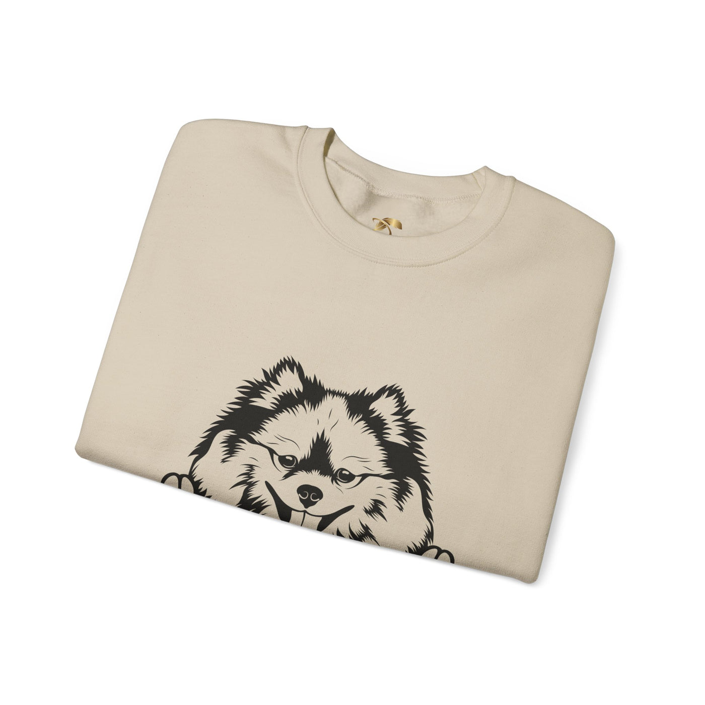 Pomeranian Lover Sweatshirt, Pet's Name Personalized Gift Idea, Pomeranian Dog Owner Apparel, Custom Dog Paw Print Jumper, Comfy Crewneck - NOTALIFY