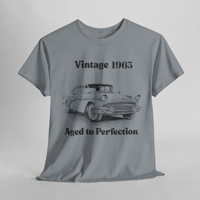 Vintage Aged to Perfection T-Shirt with Retro Car Design, Perfect Gift for Car Lovers.