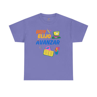 Hoy Elijo Avanzar Spanish Motivational T-Shirt | Back to School Teacher Tee | Growth Mindset Shirt | Spanish Student Gift | Unisex Tee
