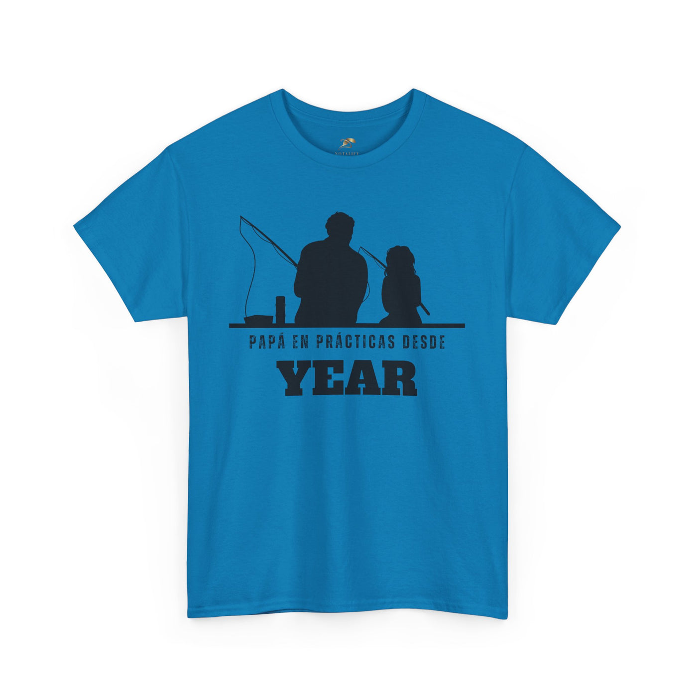 Fishing Dad Shirt | Papá en Prácticas Desde [Year] | Personalized Dad & Son/Daughter Fishing Tee | Fathers Day Gift | Spanish Custom T-Shirt