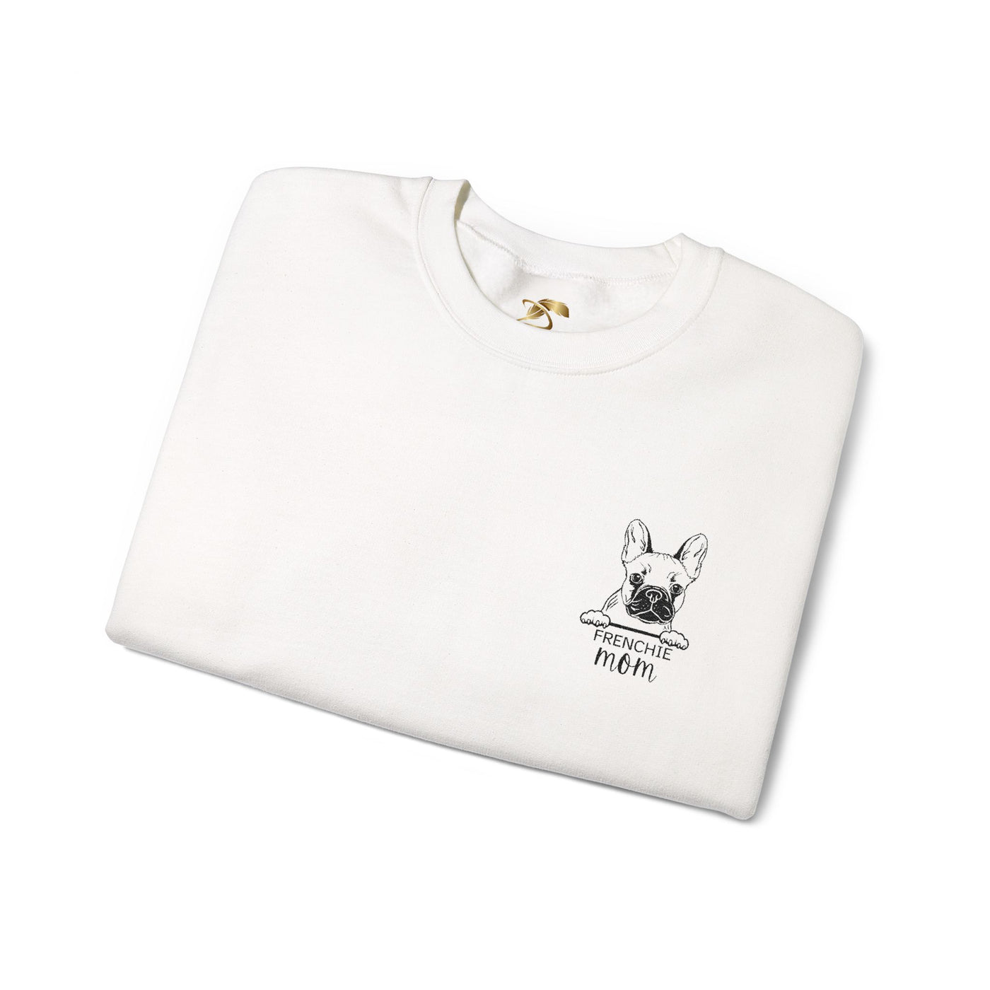Frenchie Mom Embroidery Sweatshirt, Mother's Day Gift, Cute Dog Lover Jumper, French Bulldog Crewneck, Gift for Mom, Pet Owner Sweater - NOTALIFY
