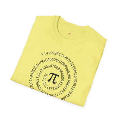 Pi Day Unisex Softstyle T-Shirt, Math Geek Gift, Irrationally Awesome 