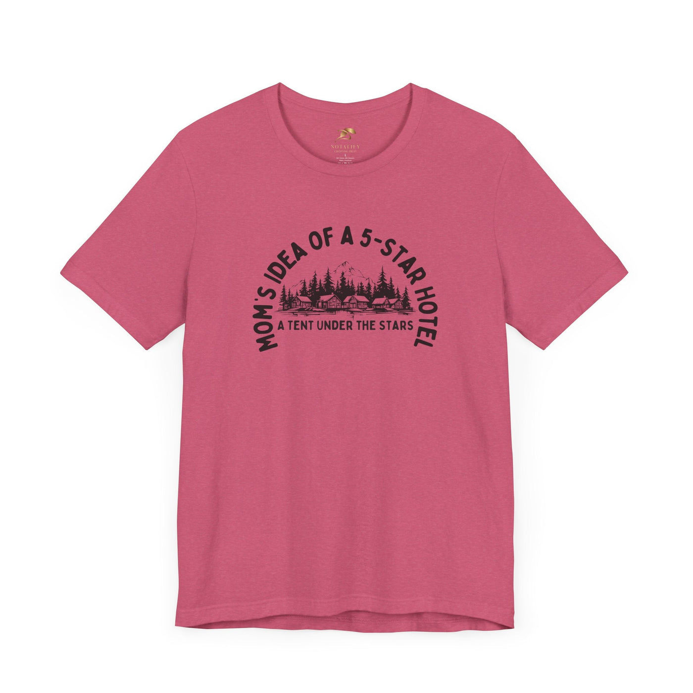 Mom's 5-Star Hotel Camping Tee, Unisex Comfort Shirt, Nature Lover Gif