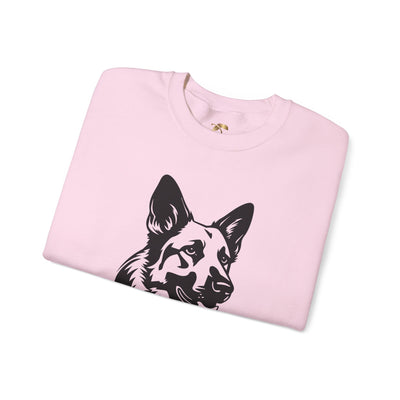 German Shepherd Lover Sweatshirt, Pet's Name Personalized, German Shepherd Dog Owner Apparel, Custom Dog Paw Print Jumper, Comfy Crewneck - NOTALIFY