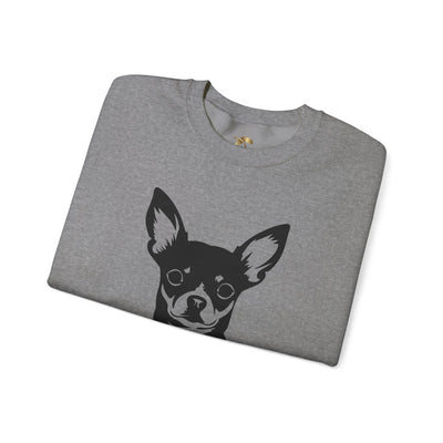 Chihuahua Lover Sweatshirt, Pet's Name Personalized Gift Idea, Chihuahua Dog Owner Apparel, Custom Dog Paw Print Jumper, Comfy Crewneck - NOTALIFY