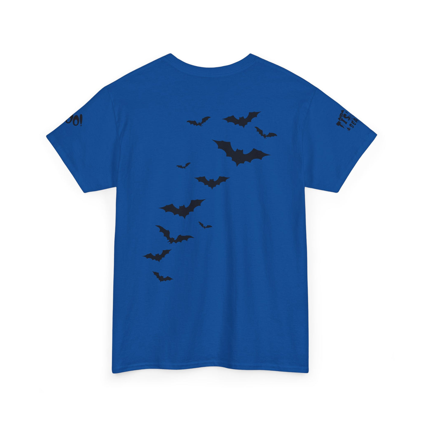 NOTALIFY Halloween Just Here for the Boo Graphic Tee, Spooky T-Shirt, Fun Fall Apparel, Unisex Halloween Tee, Gnome & Bats