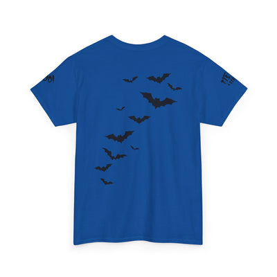 NOTALIFY Halloween Just Here for the Boo Graphic Tee, Spooky T-Shirt, Fun Fall Apparel, Unisex Halloween Tee, Gnome & Bats