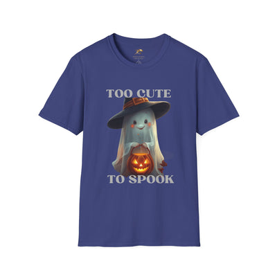 NOTALIFY Too Cute to Spook Halloween Ghost TEE | Adorable Pumpkin Lantern Tee | Cotton Short Sleeve | Fall Outfit for Kids