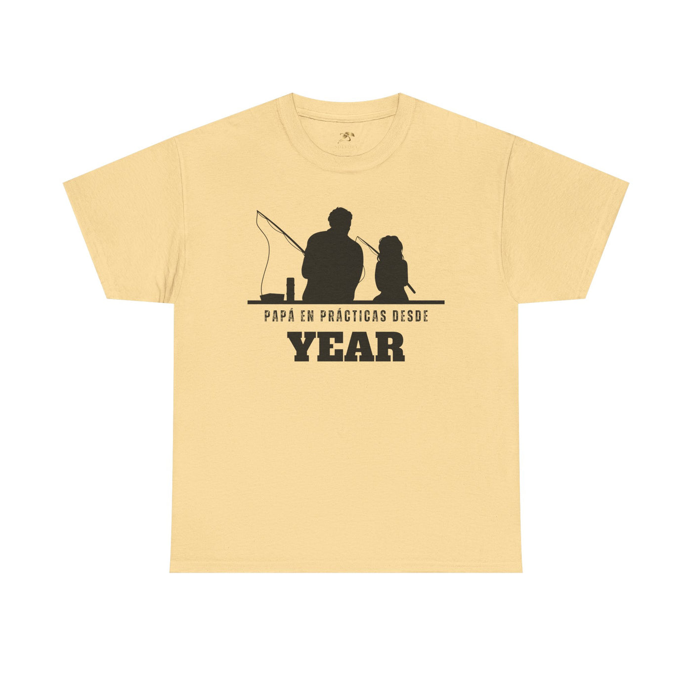 Fishing Dad Shirt | Papá en Prácticas Desde [Year] | Personalized Dad & Son/Daughter Fishing Tee | Fathers Day Gift | Spanish Custom T-Shirt