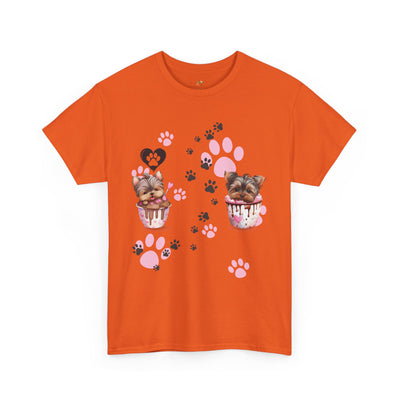Pet Lover Unisex Heavy Cotton Tee, Love My Pet Shirt, Dog Cat Owner Gift, Animal Lover Apparel, Customized Pet Tee - NOTALIFY