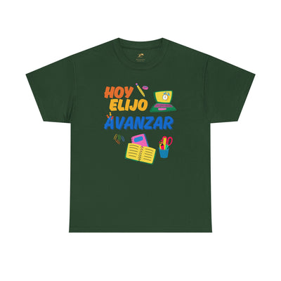 Hoy Elijo Avanzar Spanish Motivational T-Shirt | Back to School Teacher Tee | Growth Mindset Shirt | Spanish Student Gift | Unisex Tee