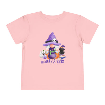 NOTALIFY Halloween Gnome Toddler TEE 1| Cute Fall Tee with Pumpkin | Soft Cotton Short Sleeve | Spooky Autumn Outfit for Kids