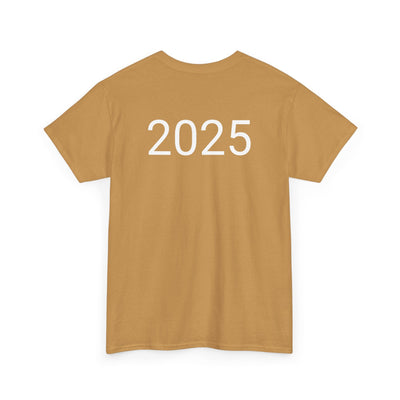Astronaut Space Vibes Tee with a galaxy graphic, featuring "2025" on the back.
