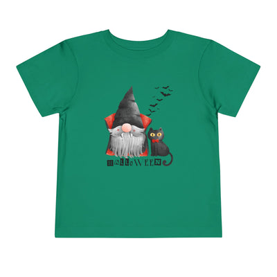 NOTALIFY Boo Halloween Gnome-CAT Toddler T-Shirt | Cute Fall Tee with Candy Bucket | Soft Cotton Short Sleeve | Spooky Outfit