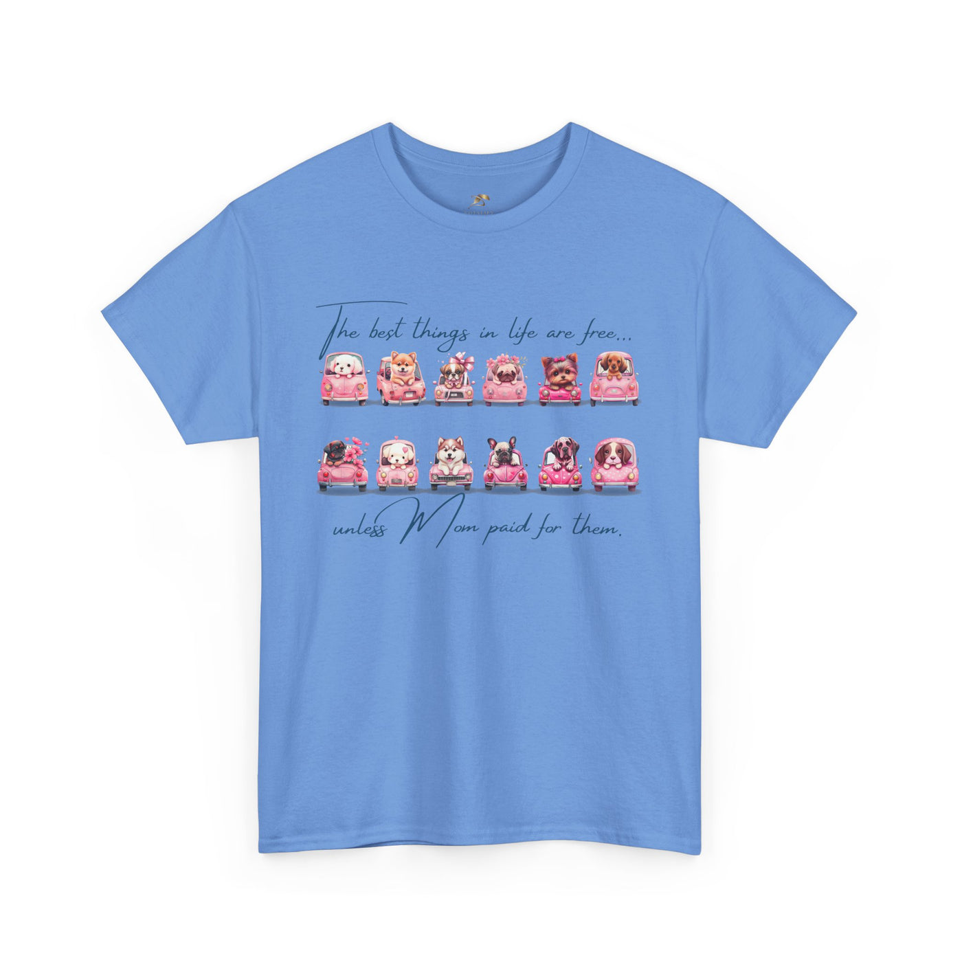 Cute Dogs Mother's Day T-Shirt, Best Things In Life Are Free, Unisex Tee, Gift For Mom, Heavy Cotton Shirt - NOTALIFY