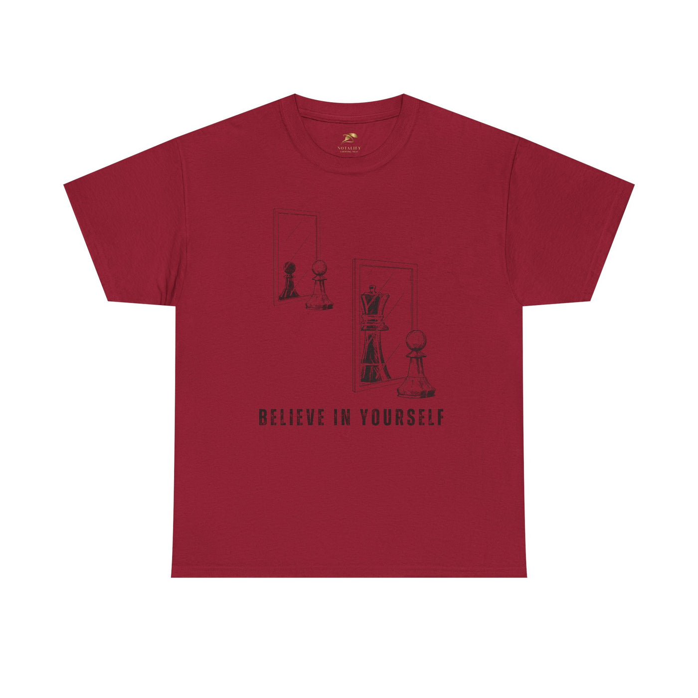 Believe in Yourself. Chess Pawn to King Reflection Tee | Inspirational Self-Esteem Tee | Motivational Shirt | Growth Mindset Gift | Unisex