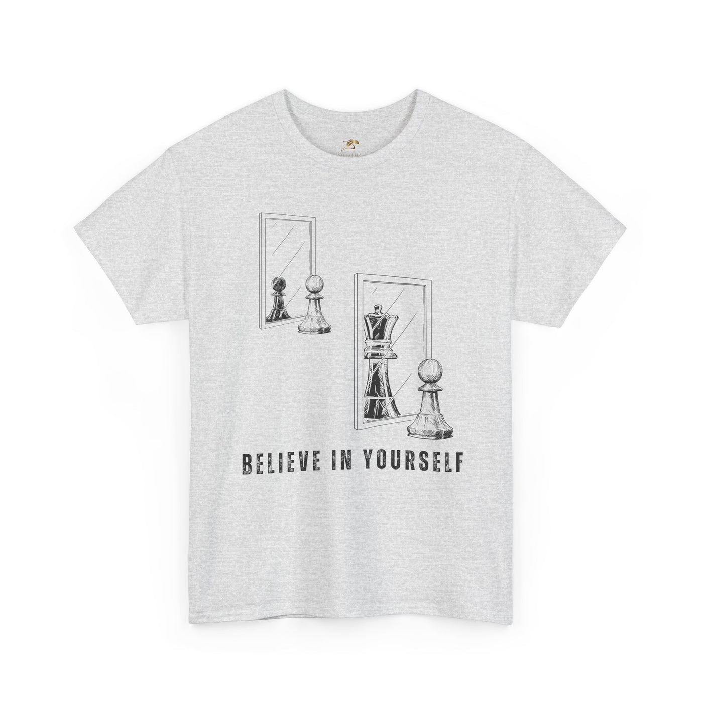 Believe in Yourself. Chess Pawn to King Reflection Tee | Inspirational Self-Esteem Tee | Motivational Shirt | Growth Mindset Gift | Unisex